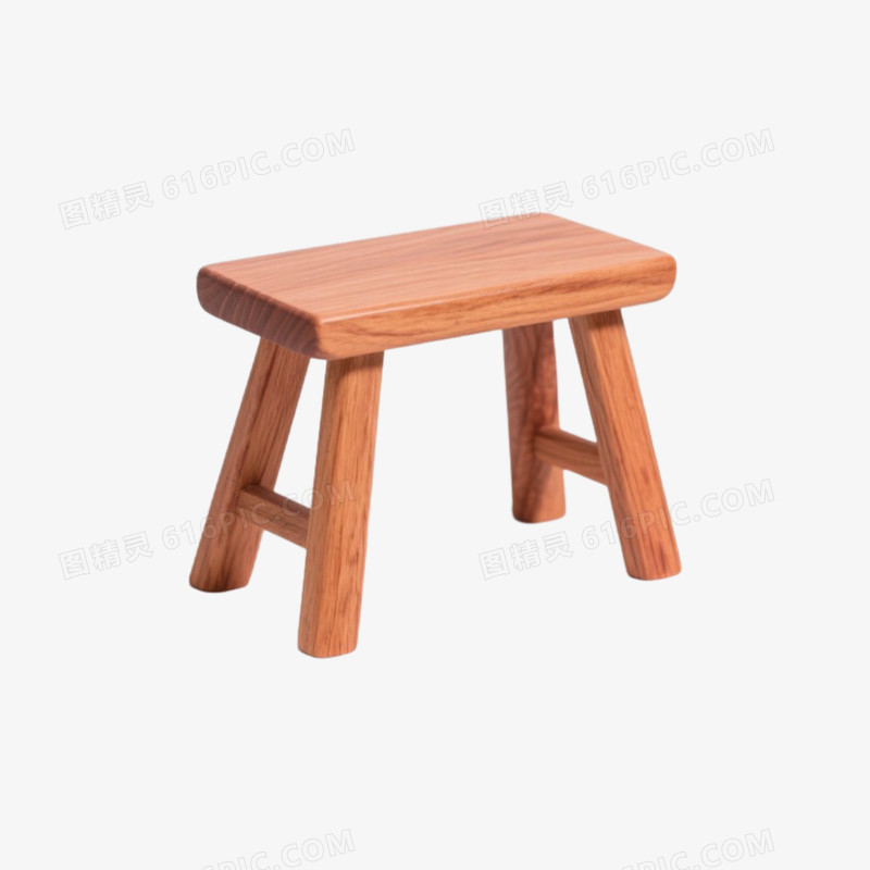 清代踮脚小板凳中式家具免抠元素