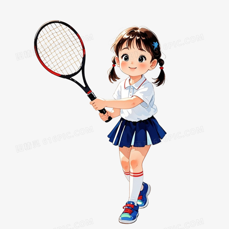 卡通插画风运动会各项运动免抠元素