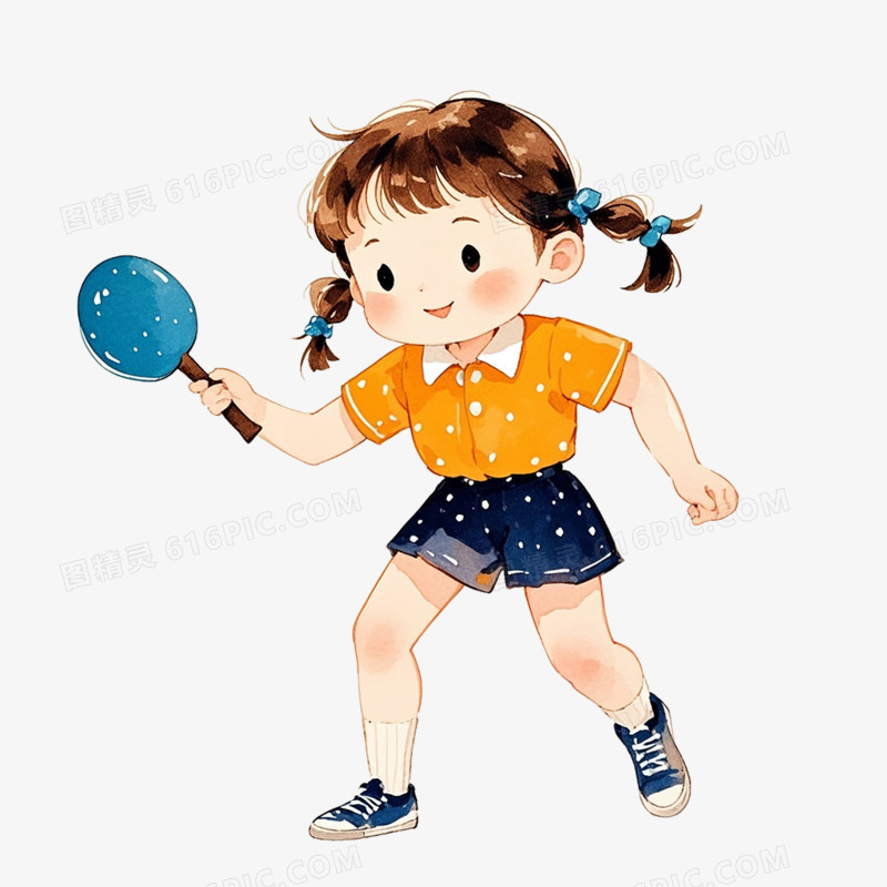 卡通插画风运动会各项运动免抠元素