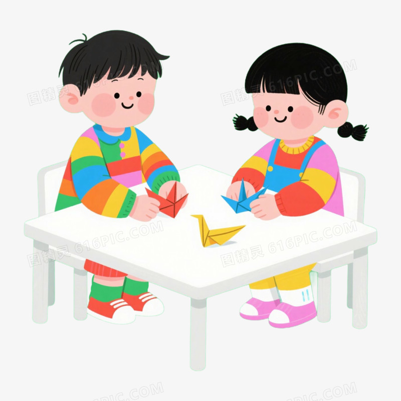 折纸手工劳动免抠元素
