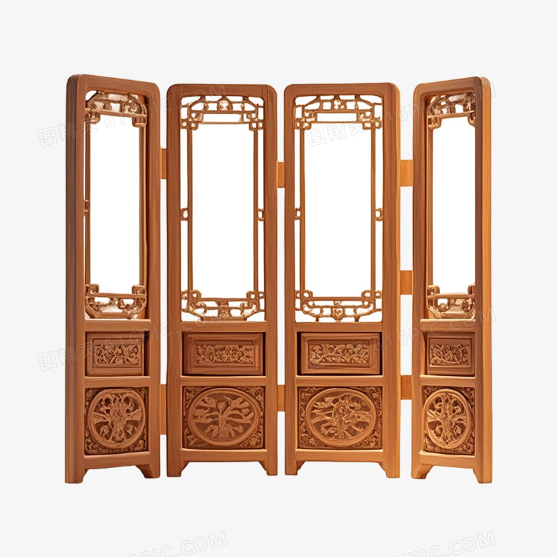 3D中式家具免抠元素