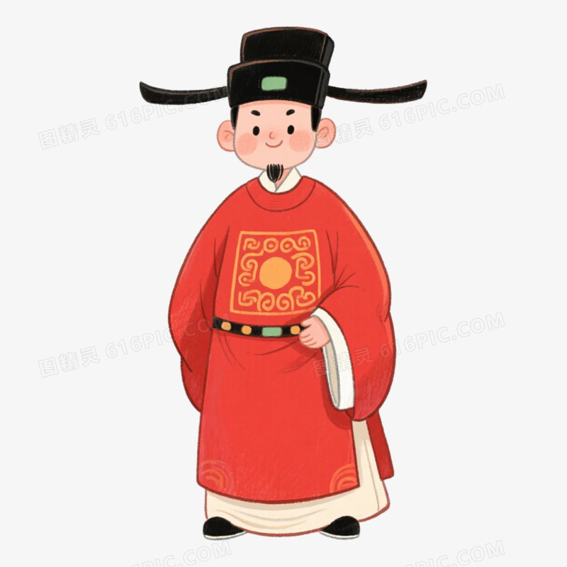 中式状元郎免抠元素