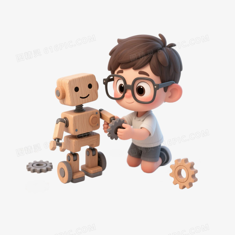 卡通插画风手工课手工活动手能力课外活动免抠元素