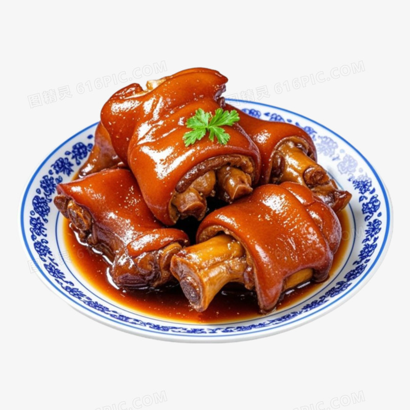 卤汁猪蹄相关的菜免抠元素