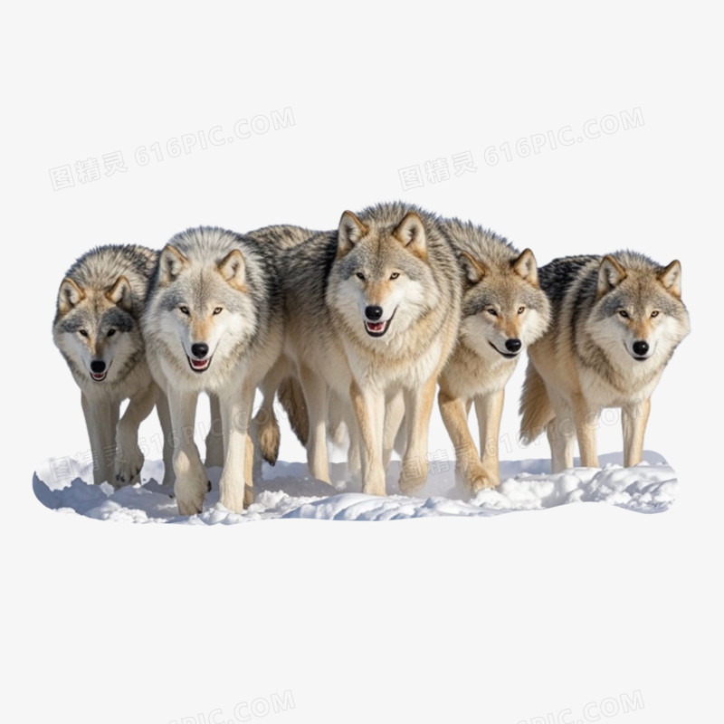 正位狼性狼群狼族凶悍免抠元素