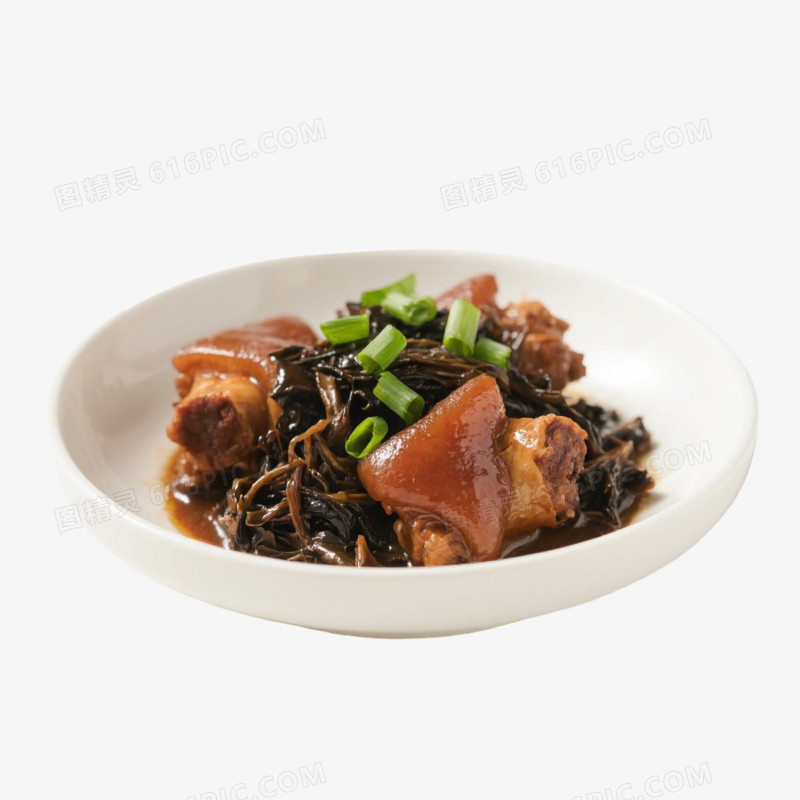 实物风美食猪蹄卤猪蹄猪脚猪脚饭免抠元素