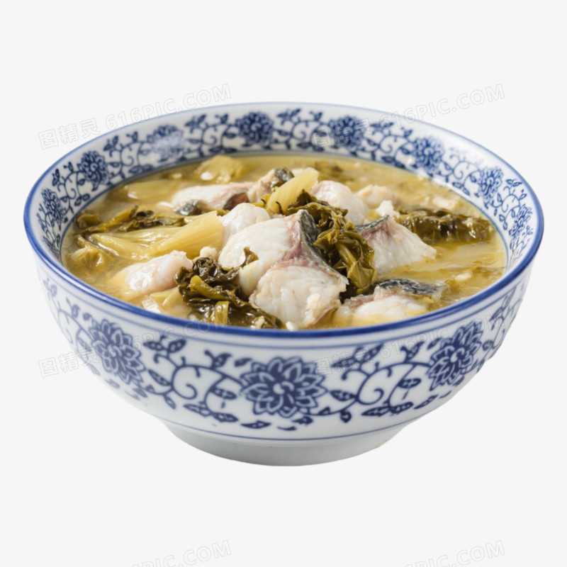 酸菜鱼鱼类菜式免抠元素