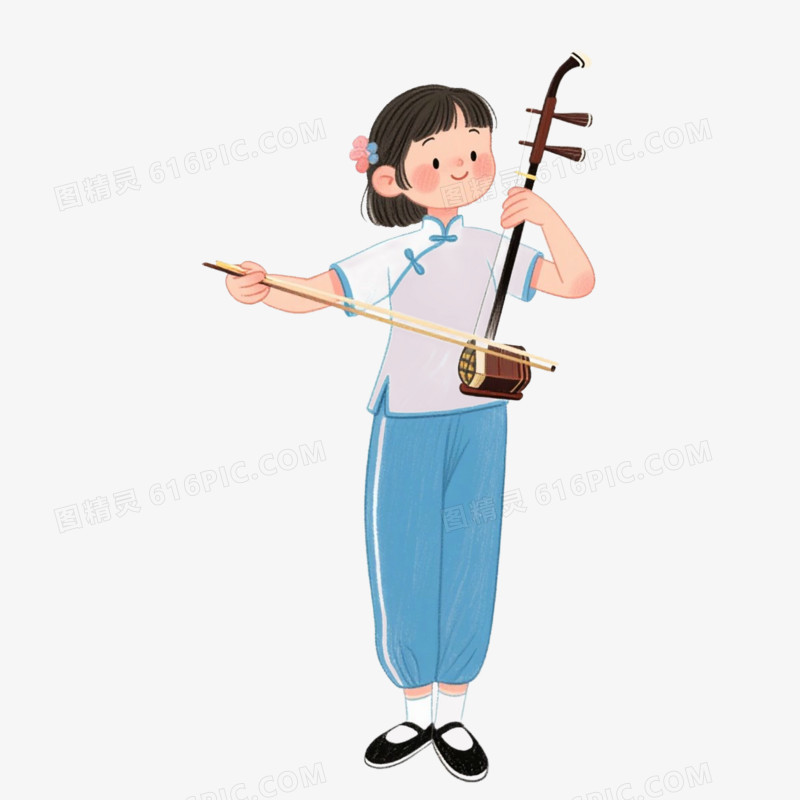 拉二胡各类兴趣班免抠元素