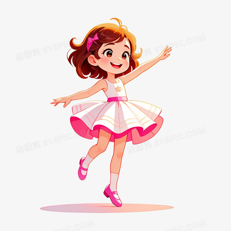 卡通插画舞蹈兴趣班免抠元素