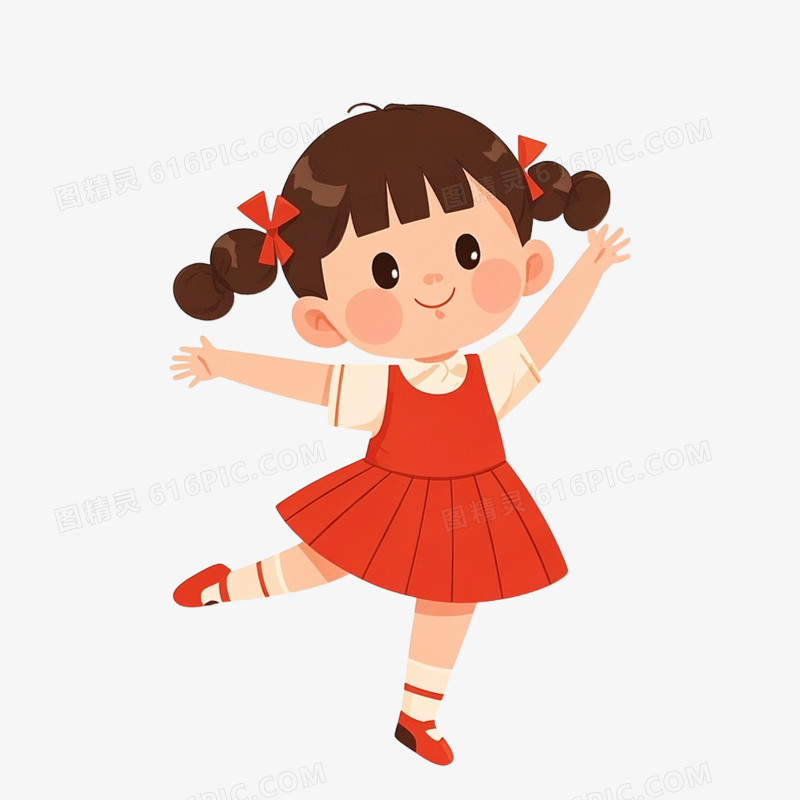 卡通插画舞蹈兴趣班免抠元素