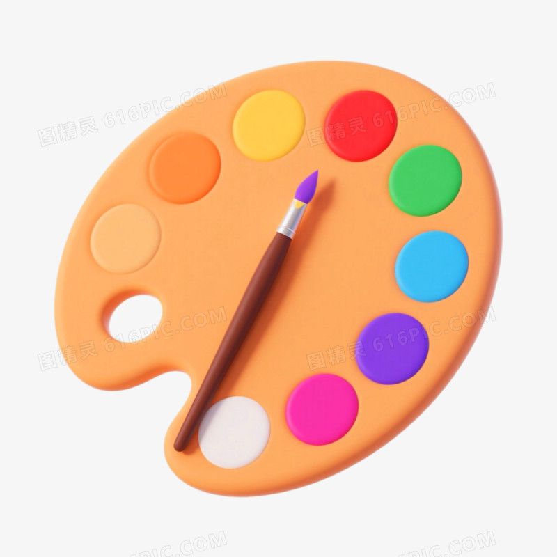3D插画风格学习用品免抠元素