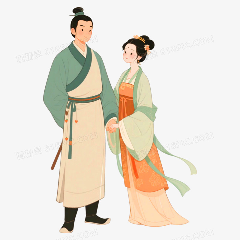 唐代七夕节节日元素免抠元素