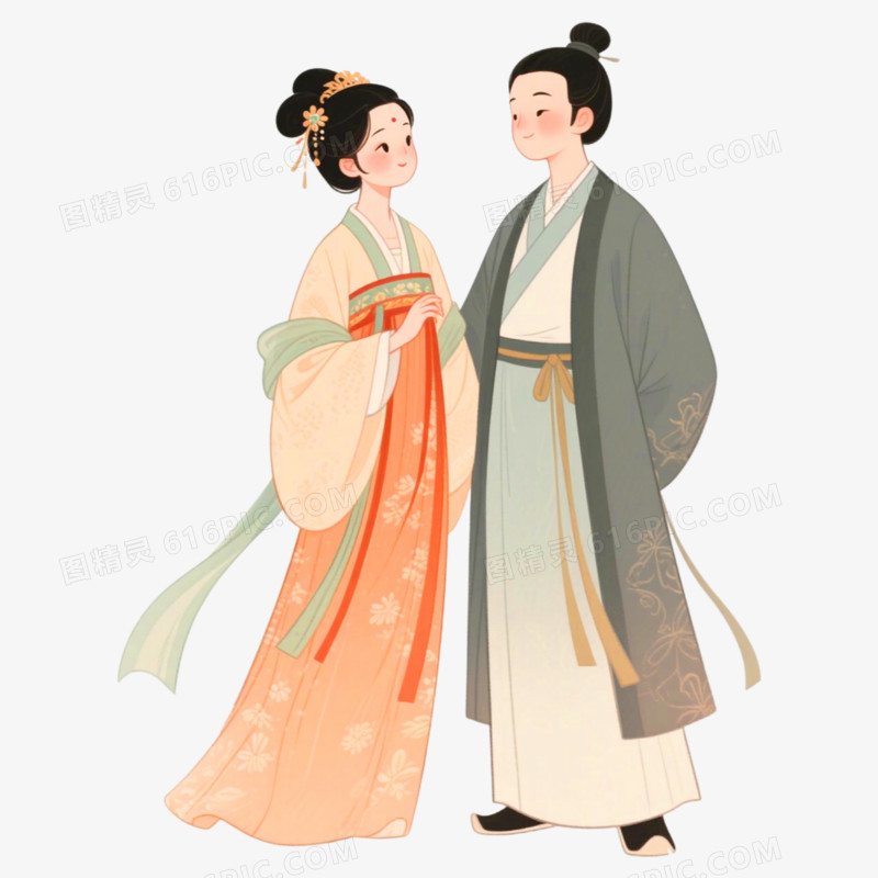 古风七夕节节日元素免抠元素