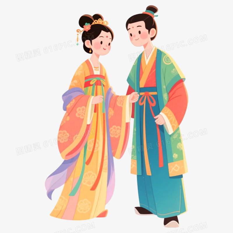 情侣七夕节节日元素免抠元素