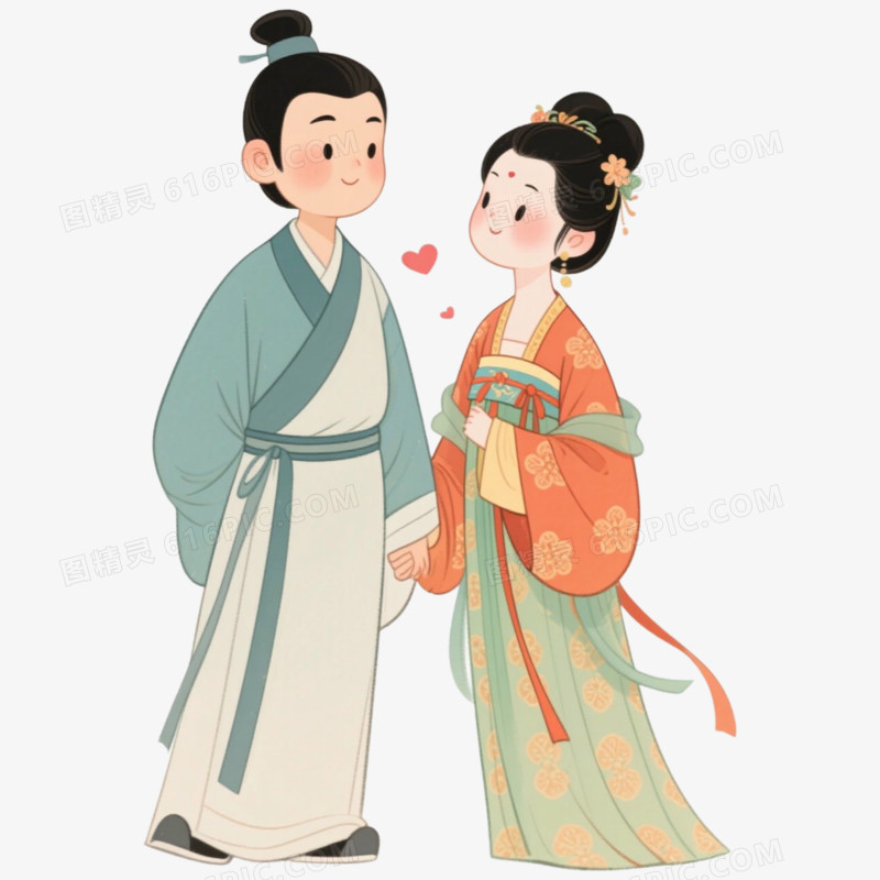 古风七夕节节日免抠元素
