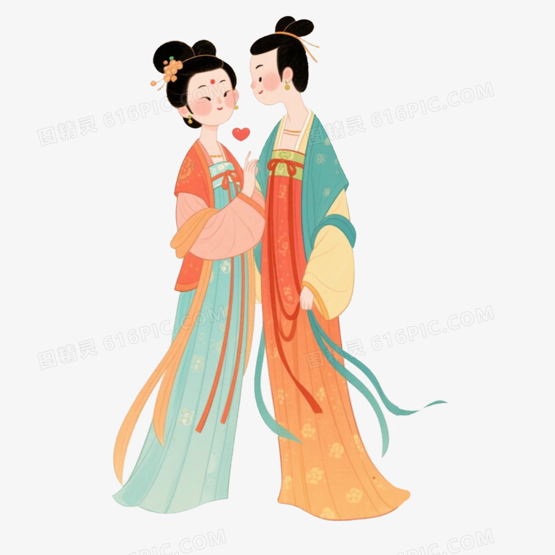 唐代七夕节节日免抠元素