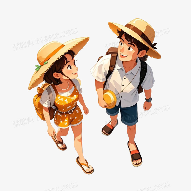 夏季旅游免抠元素