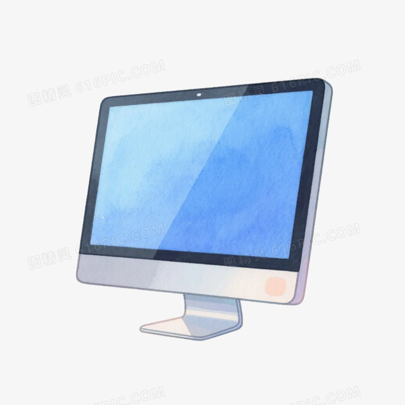 卡通插画风办公用品文具电脑免抠元素