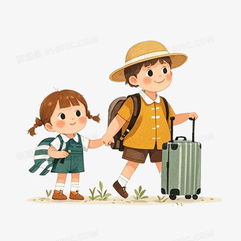 夏季旅游免抠元素
