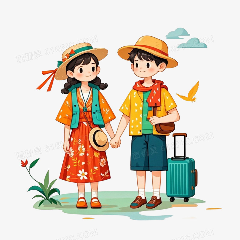 夏季旅游免抠元素