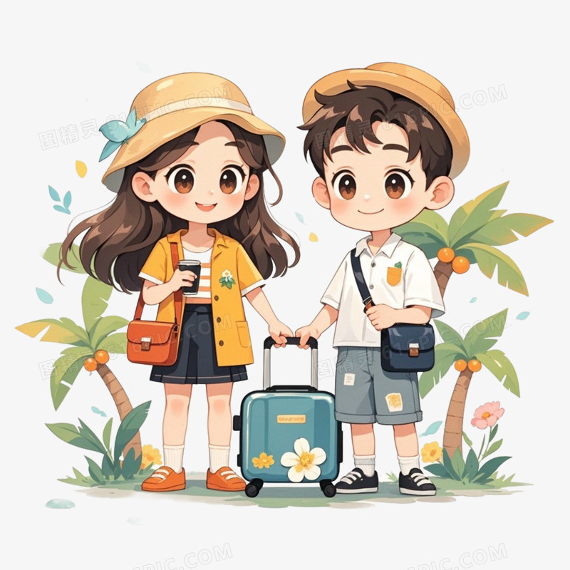 夏季旅游免抠元素