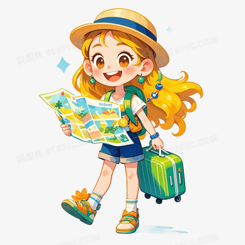 夏季旅游免抠元素