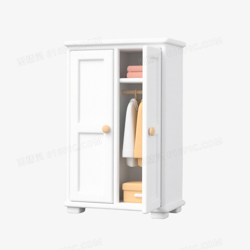 3D插画风格家居用品免抠元素