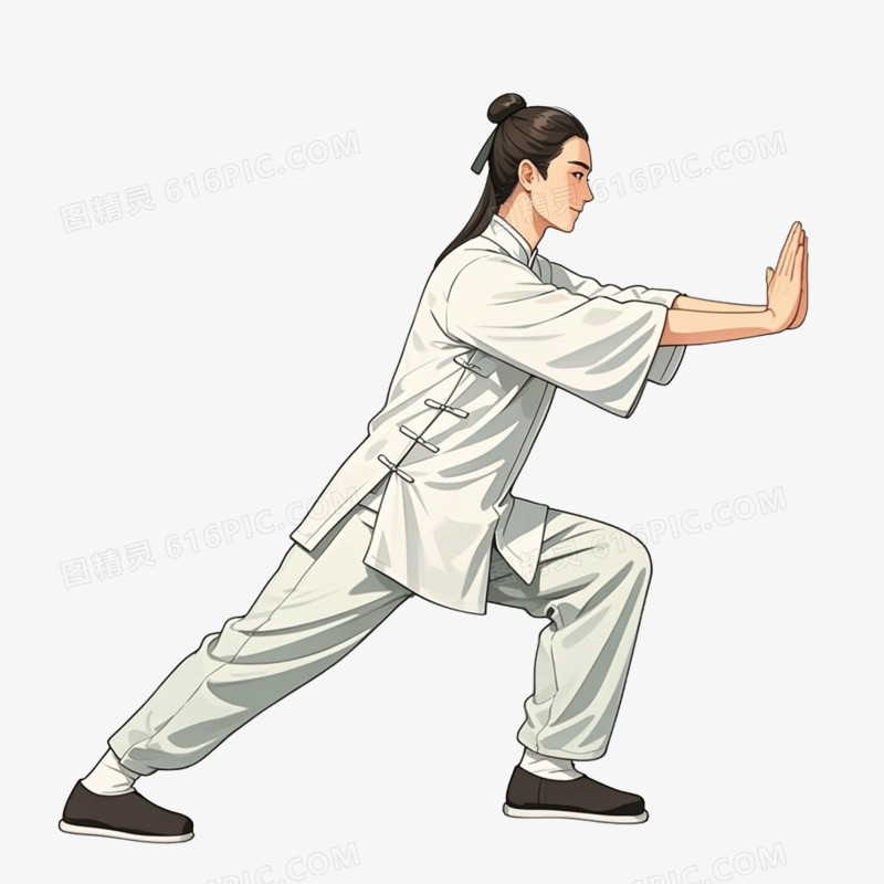 中医运动养生运动免抠元素
