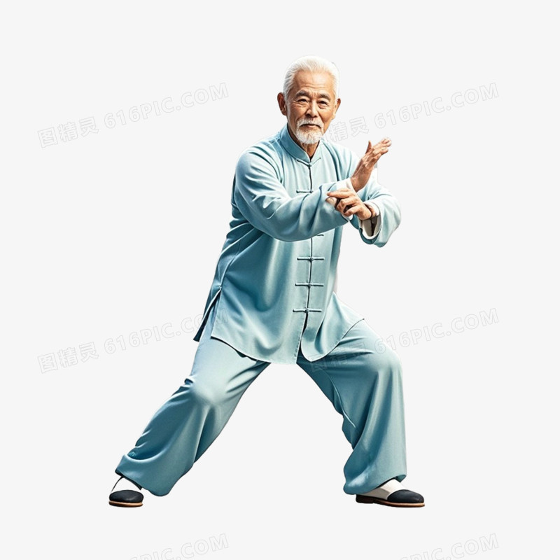 中医运动养生运动免抠元素