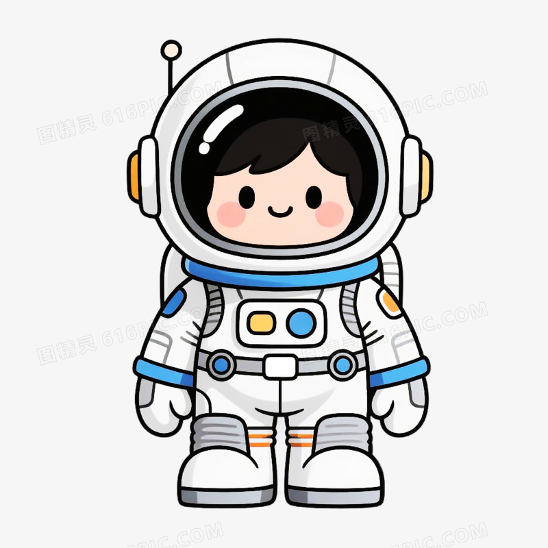 手绘宇航员免抠元素