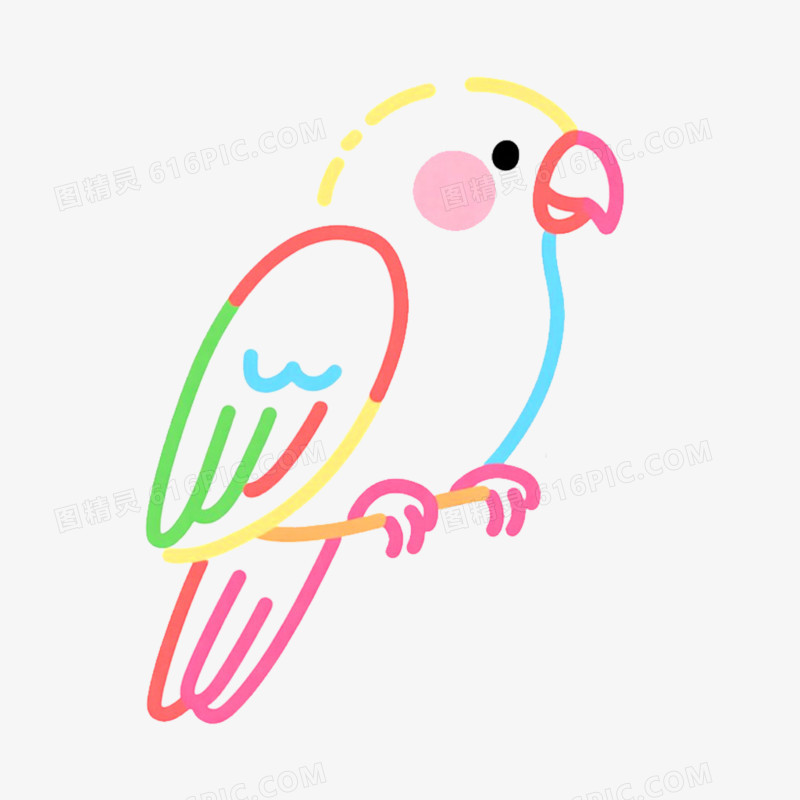 手绘插画简笔画边框免抠元素
