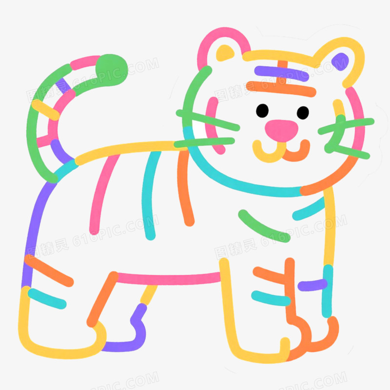 手绘插画简笔画边框免抠元素