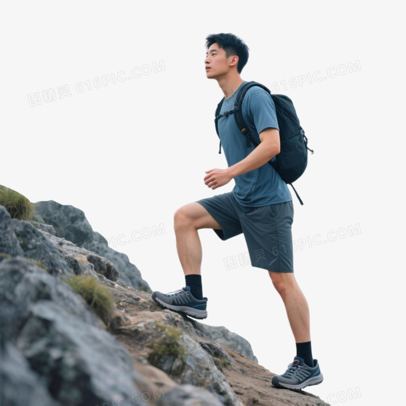 摄影风格户外活动徒步免抠元素