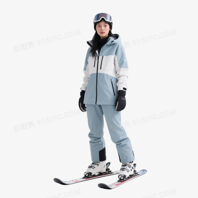 摄影风格户外活动滑雪免抠元素