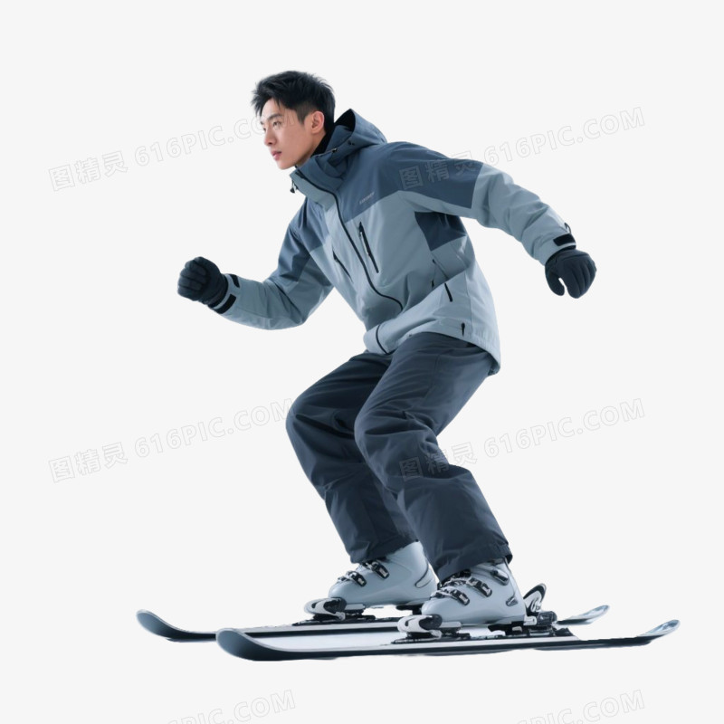 摄影风格户外活动滑雪免抠元素