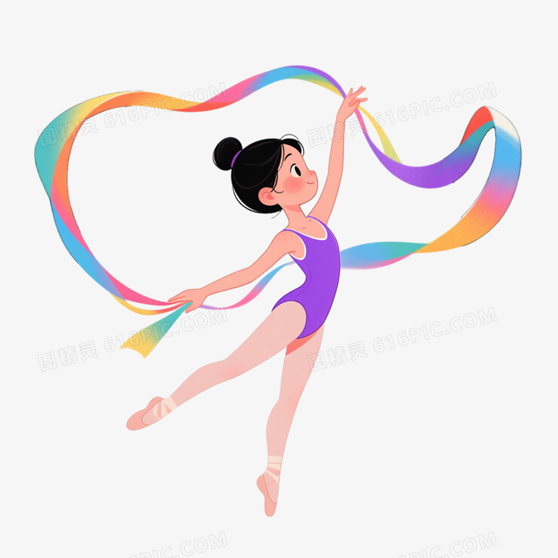 卡通手绘风运动会运动项目免抠元素