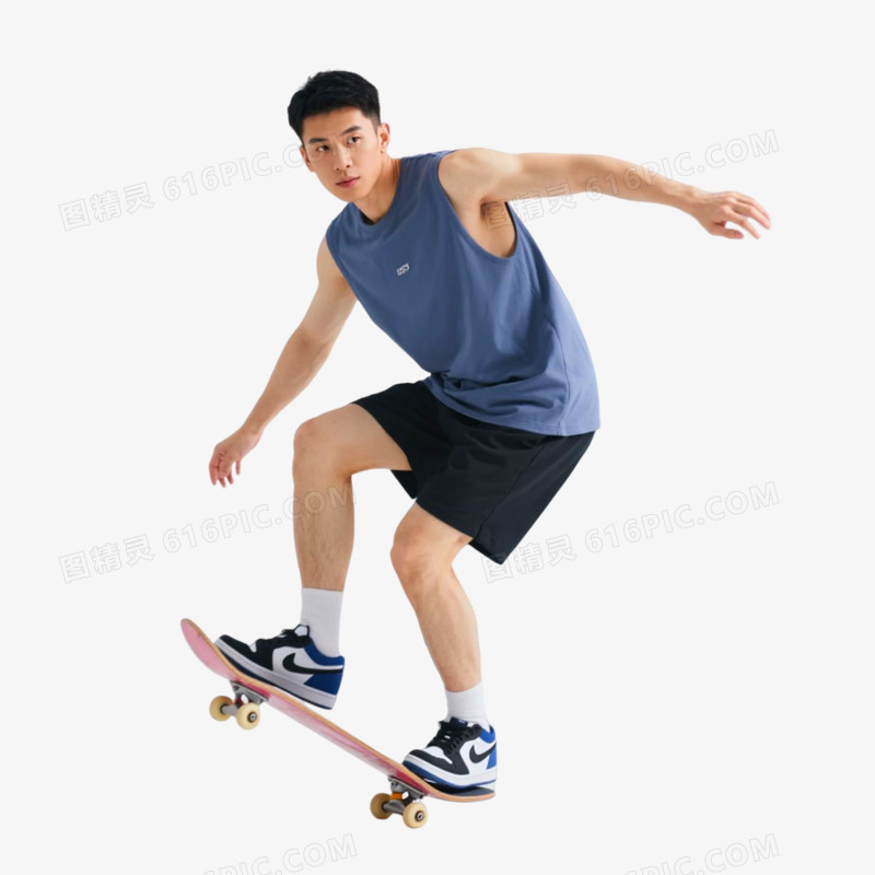 摄影风格户外活动滑板免抠元素