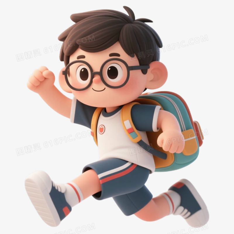 出发上学开学季免抠元素