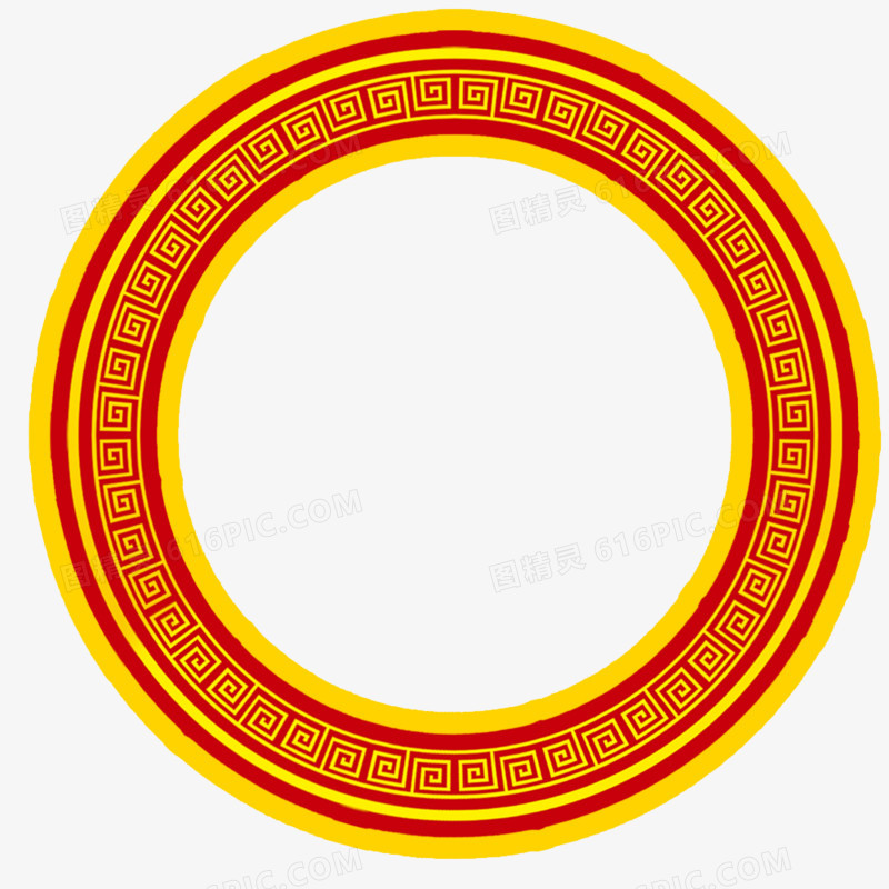 圆形中国风标题框