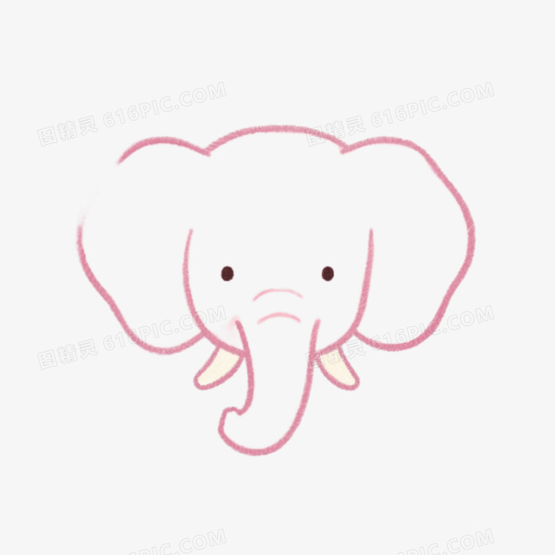 彩色简笔画小动物涂鸦免抠元素