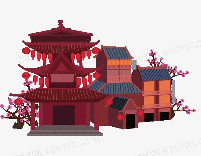 亭台楼阁免扣免扣