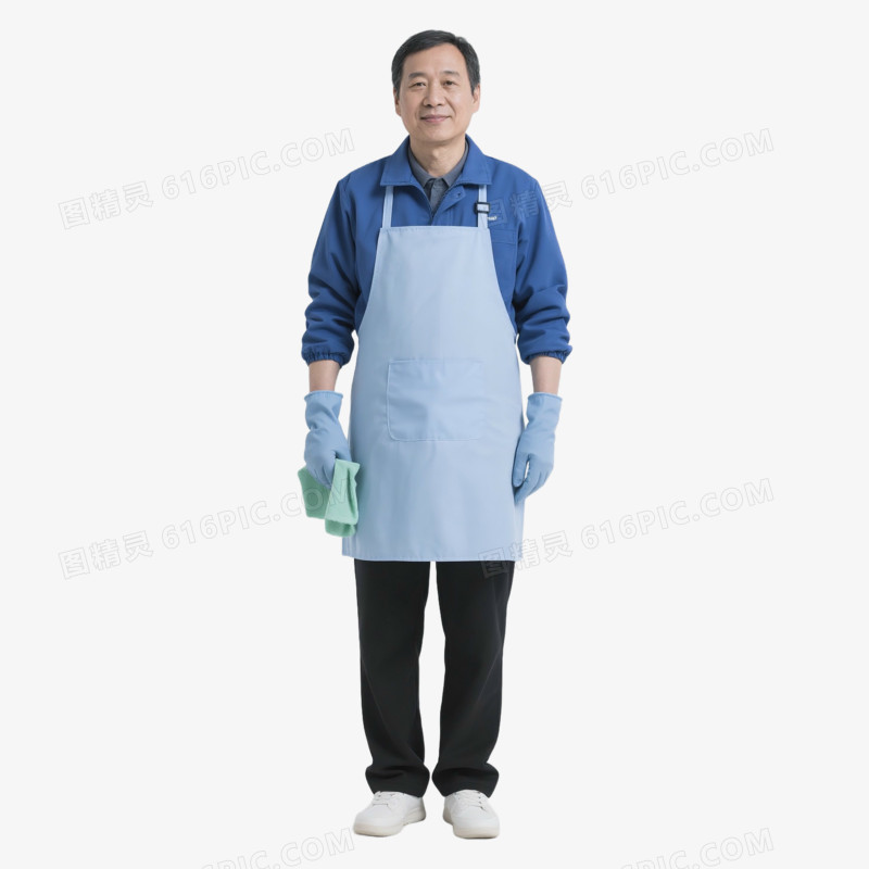 保洁人员实拍图片免抠元素