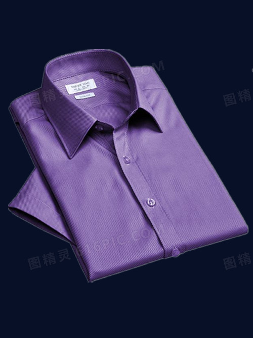 叠好的紫色衬衫衣服