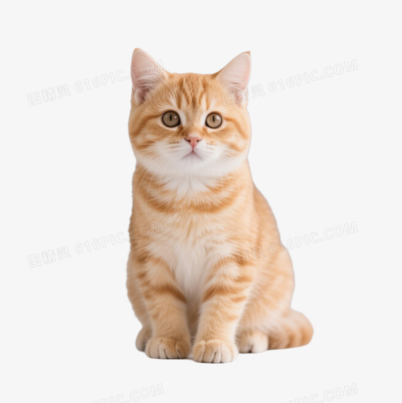 摄影一只橘猫免抠元素