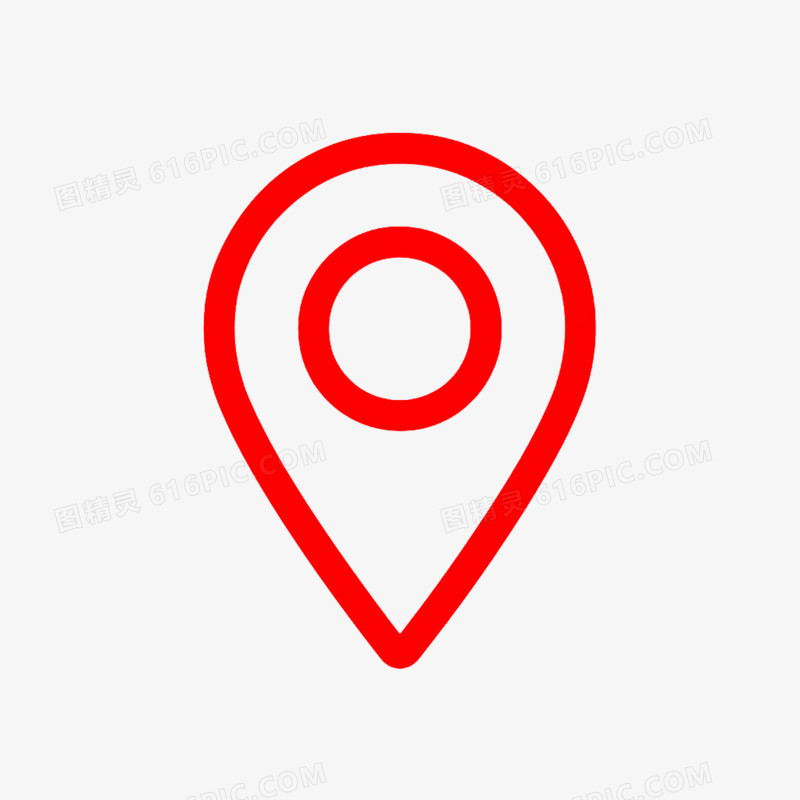 手绘卡通地标地址地图图标免抠元素