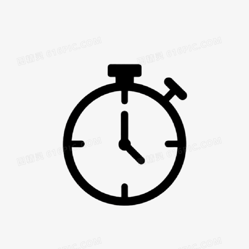 简约风格时间icon图标免抠元素