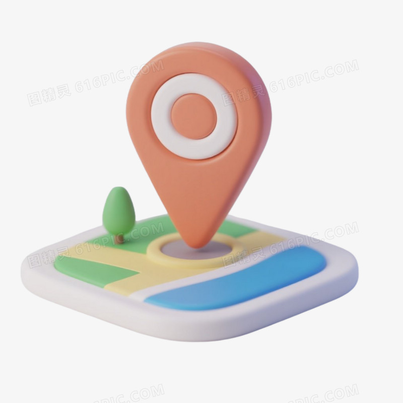 简约风格地点icon图标免抠元素