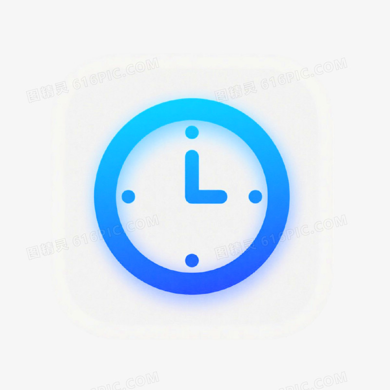 简约风格时间icon图标免抠元素