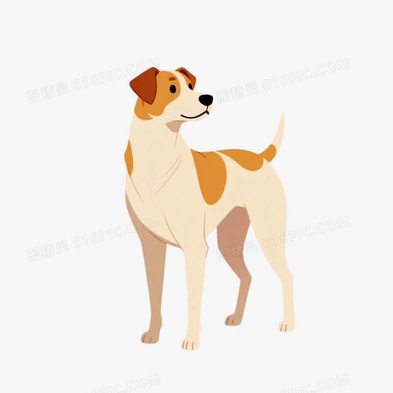 卡通插画风格宠物狗免抠元素