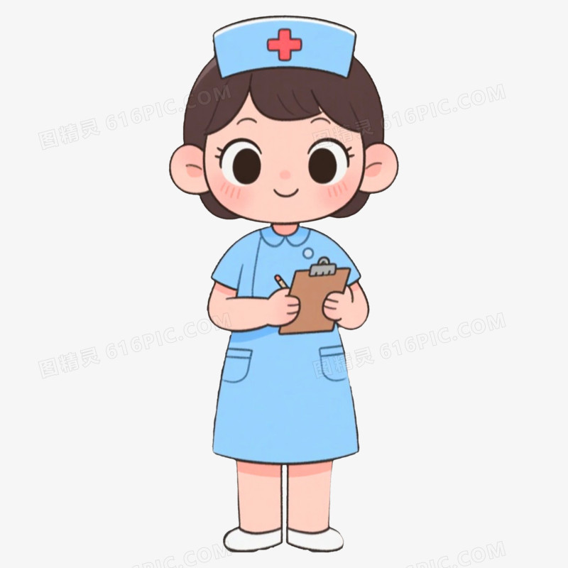 儿科护士职业形象免抠元素